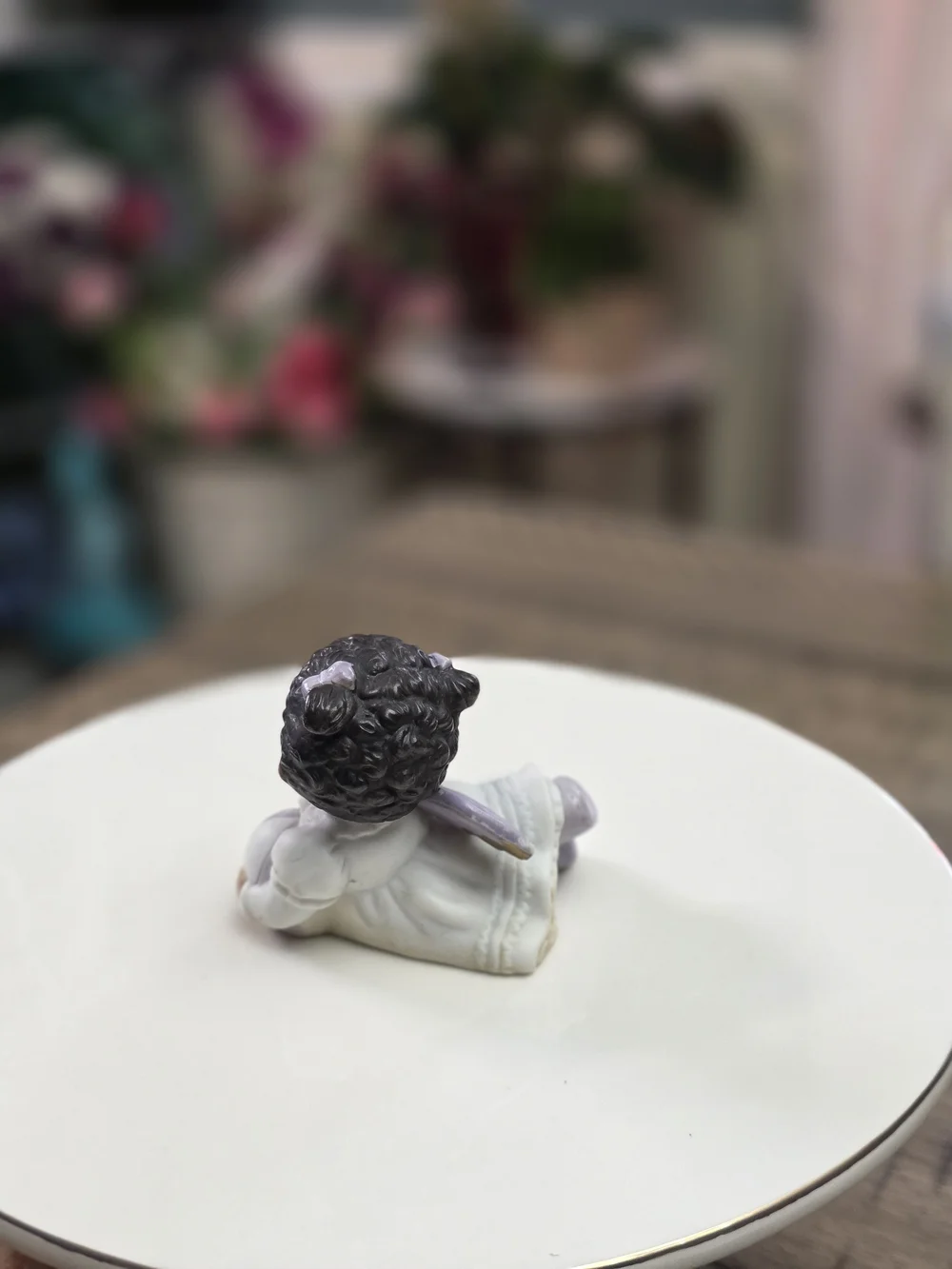 Angelic Trio Ceramic Angel Figurine 3D Effect 14032-01 Thailand